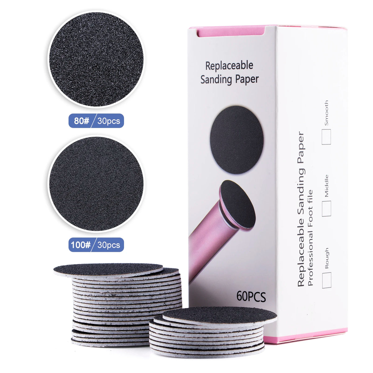 GoPasc™ Discos de Lija de Recambio · 60 uds