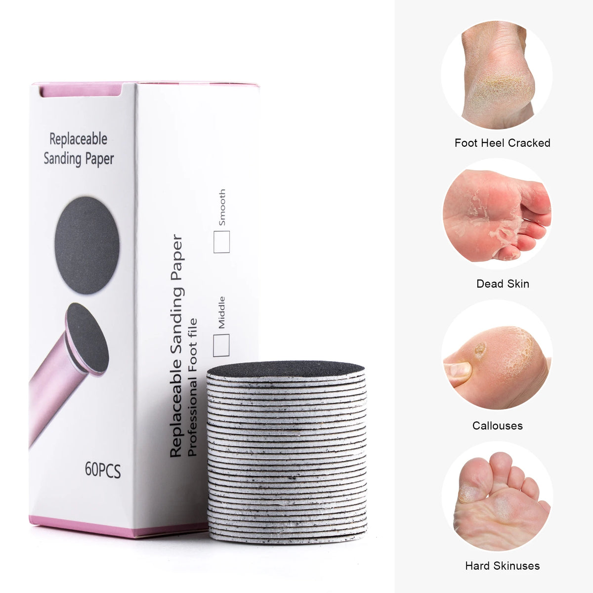 GoPasc™ Discos de Lija de Recambio · 60 uds