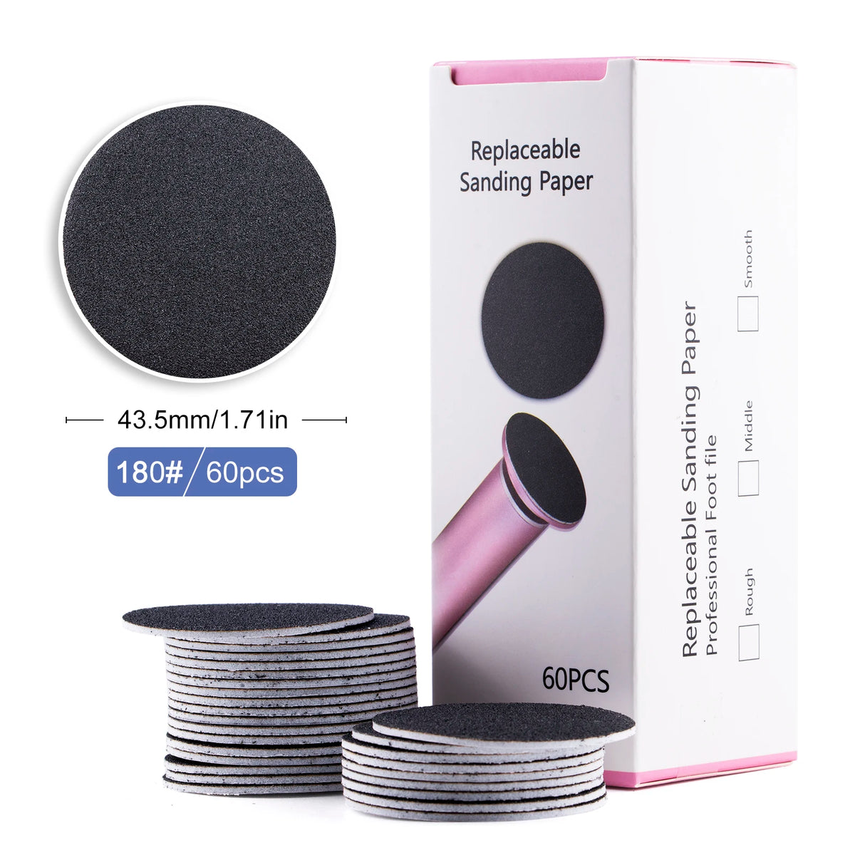 GoPasc™ Discos de Lija de Recambio · 60 uds